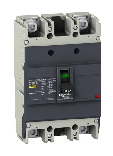 Силовой автомат Schneider Electric Easypact EZC 250, TM-D, 36кА, 3P, 150А