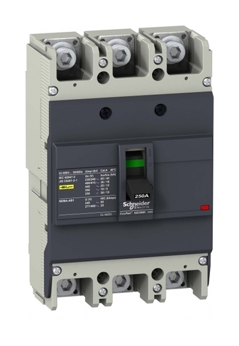 Силовой автомат Schneider Electric Easypact EZC 250, TM-D, 36кА, 3P, 160А