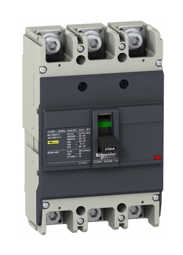 Силовой автомат Schneider Electric Easypact EZC 250, TM-D, 25кА, 3P, 175А