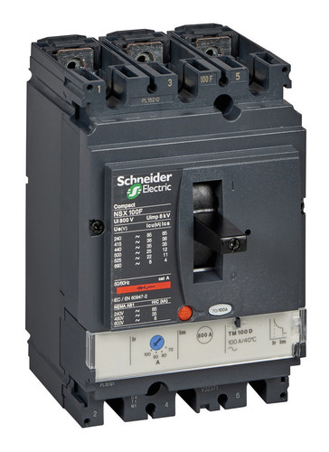 Силовой автомат Schneider Electric Compact NSX 100, TM-D, 36кА, 3P, 40А