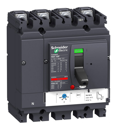 Силовой автомат Schneider Electric Compact NSX 100, TM, 36кА, 4P, 100А