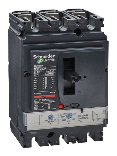 Силовой автомат Schneider Electric Compact NSX 250, TM-D, 36кА, 3P, 250А