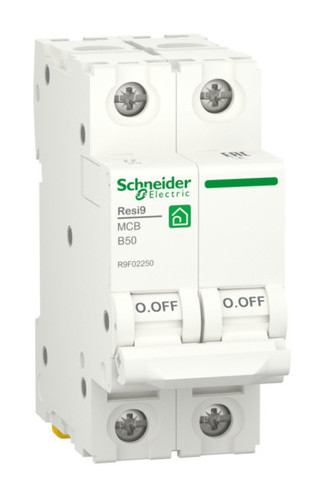 Автоматический выключатель Schneider Electric Resi9 2P 50А (B) 6кА, R9F02250