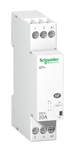 Модульный контактор Schneider Electric Acti9 20А 250//230В AC, A9C15030