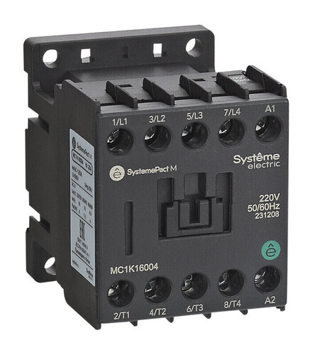 Systeme Electric Контактор MC1K 4P(4НО) 6A AC24V 50/60Hz