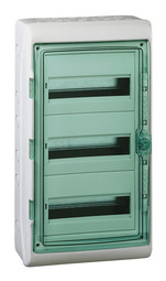 Распределительный шкаф KAEDRA, 54 мод., IP65, навесной, пластик, дверь, с клеммами
